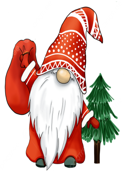 Christmas Cartoon Gnome Gift Bag Dwarf Christmas Tree, Christmas, Gift,  Gnome PNG Transparent Clipart Image and PSD File for Free Download